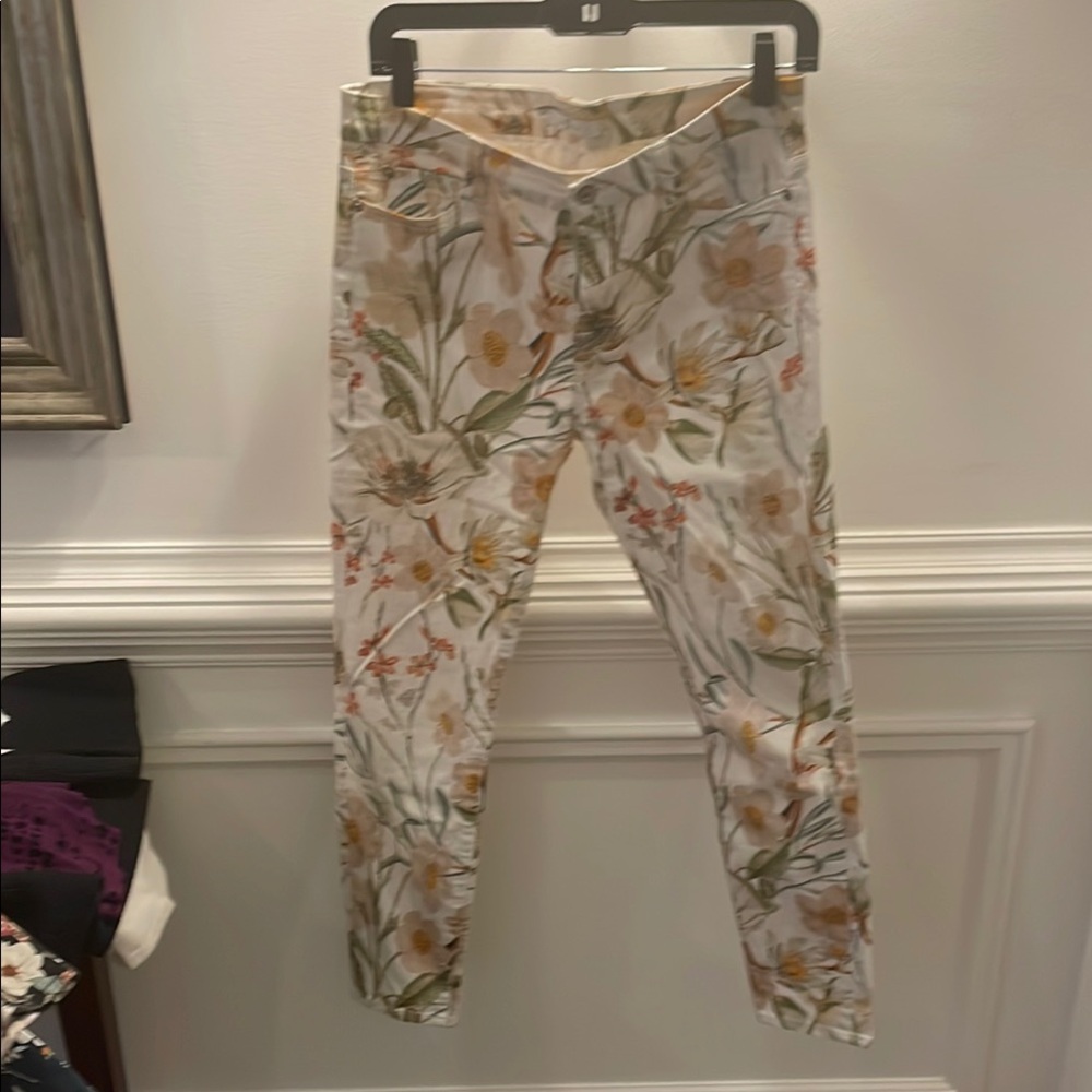 7 For All Mankind Floral Patterned Pants